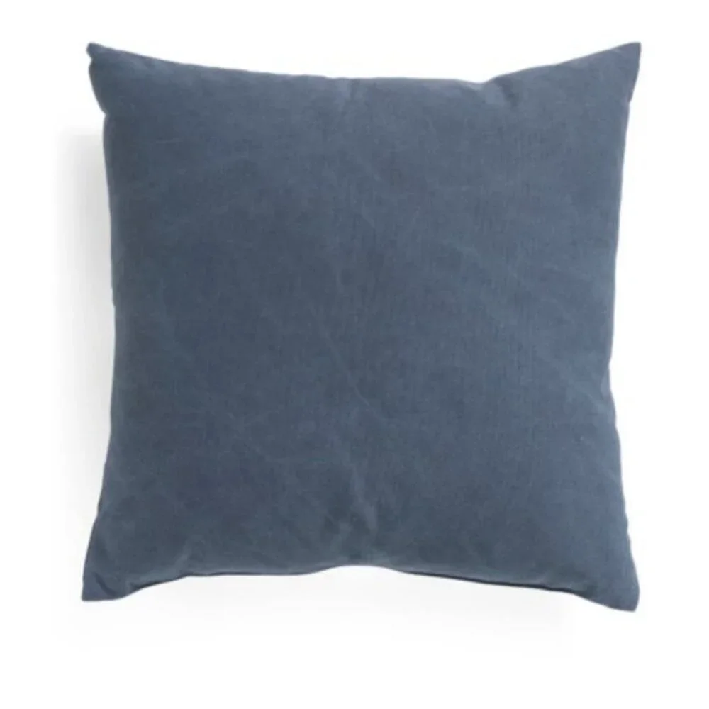 Canaan Company Modern Face Decorative Pillow Blue Twilight 23